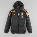 BRAZIL NATIONAL TEAM PUFFER JACKET – BLACK | OFFICIAL CBF WINTER WEAR