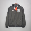 CORINTHIANS 21/22 WINDBREAKER JACKET – BLACK & WHITE | TIMÃO GEAR