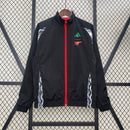 ARSENAL 24/25 AWAY WINDBREAKER JACKET – BLACK & RED | GUNNERS GEAR