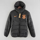 CORINTHIANS PUFFER JACKET – BLACK/BROWN | WINTER WEAR